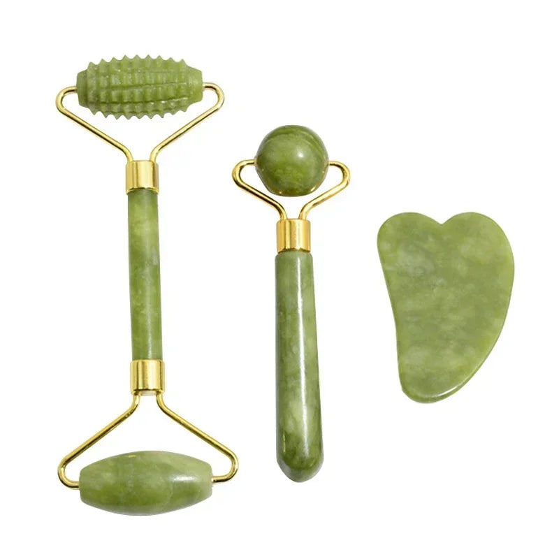Natural Jade Roller Massager Gua Sha
