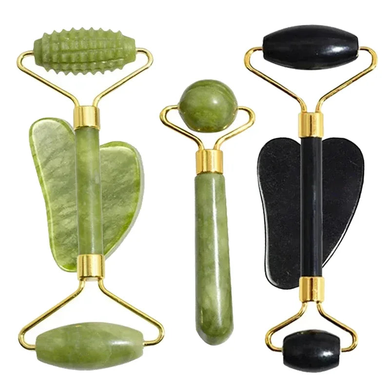 Natural Jade Roller Massager Gua Sha