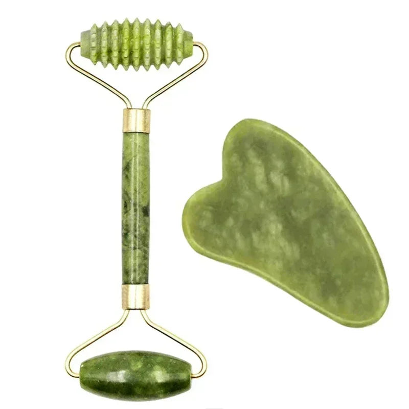 Natural Jade Roller Massager Gua Sha